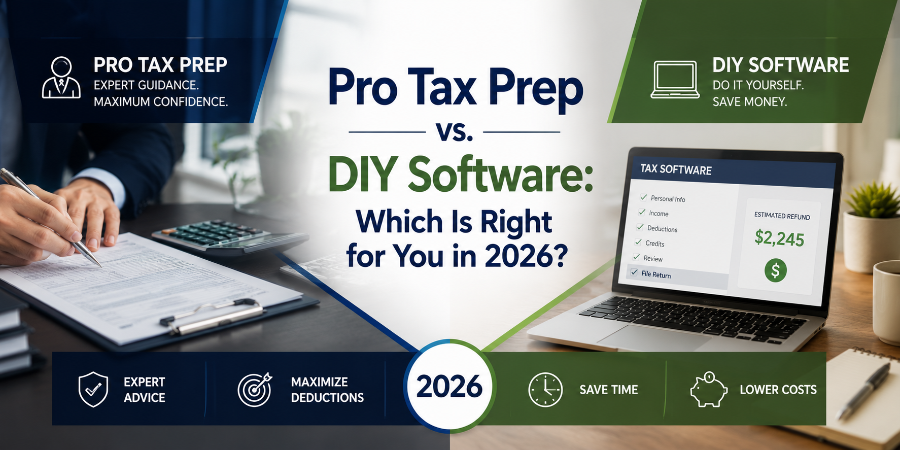 Pro Tax Prep vs. DIY Software: Which Is Right for You in 2026?