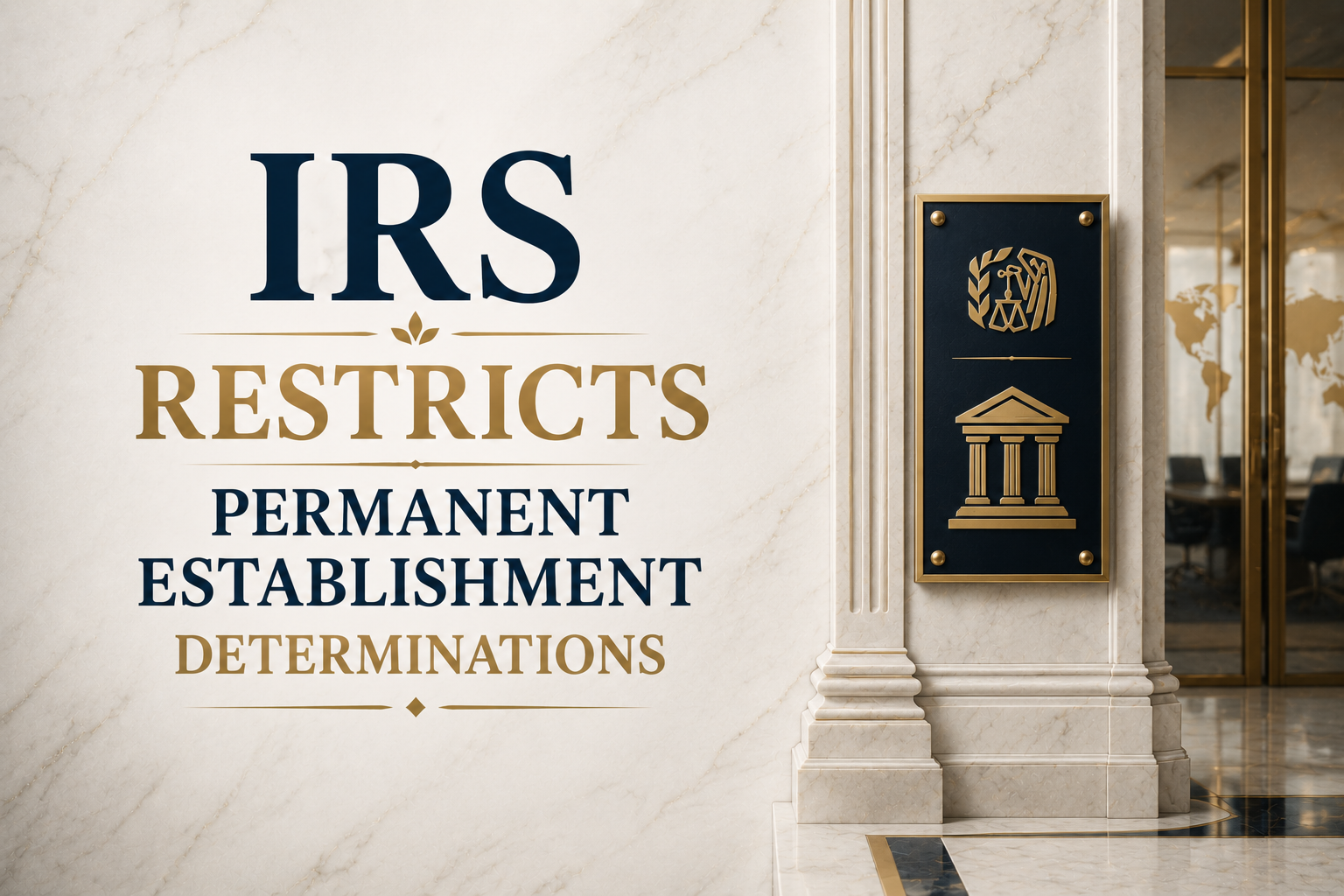 IRS Restricts Permanent Establishment Determinations